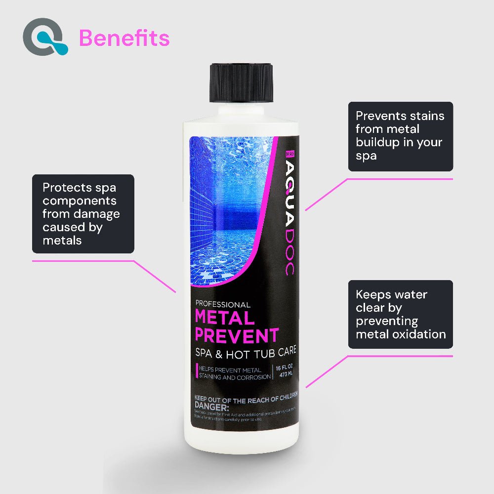 Preventor de metales para spa