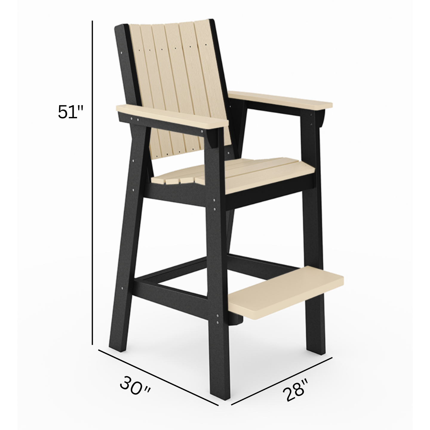 SoPoly Callaway Chair Bar High