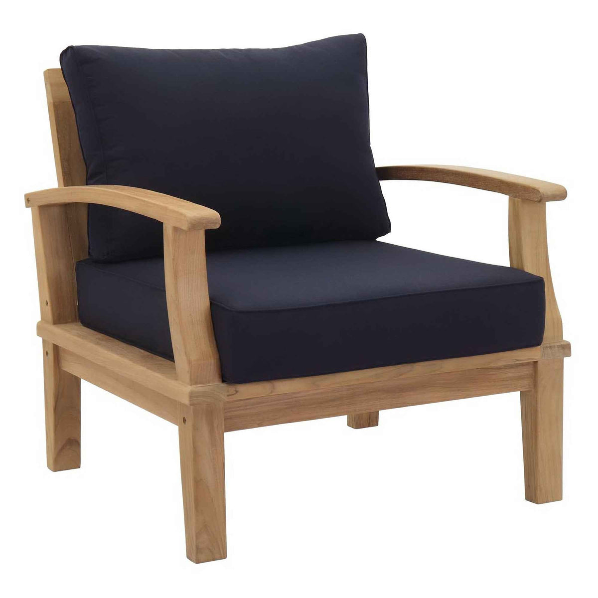 Juego de salón de exterior Patio Elegance - Colección Marina de 9 piezas de teca de Modway