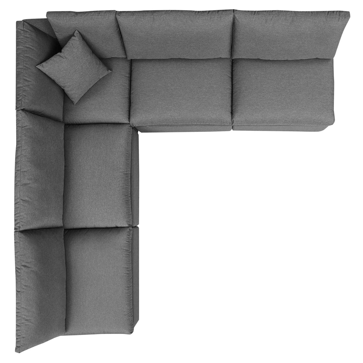 Juego de sofá seccional para exteriores Patio Elegance de Modway – Elegantes muebles de 5 piezas para patios