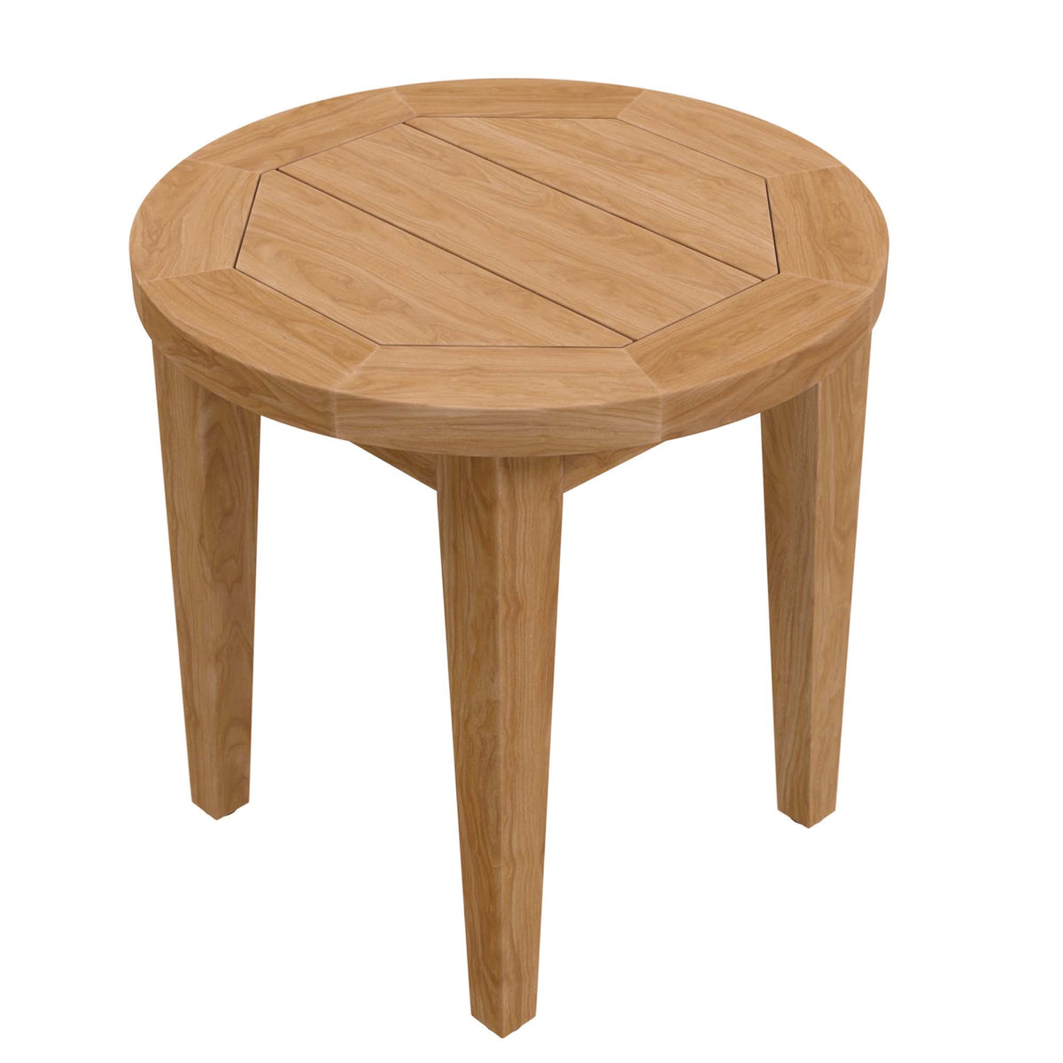 Juego de patio exterior Modway Brisbane - Muebles de teca grises de 3 piezas para patios elegantes