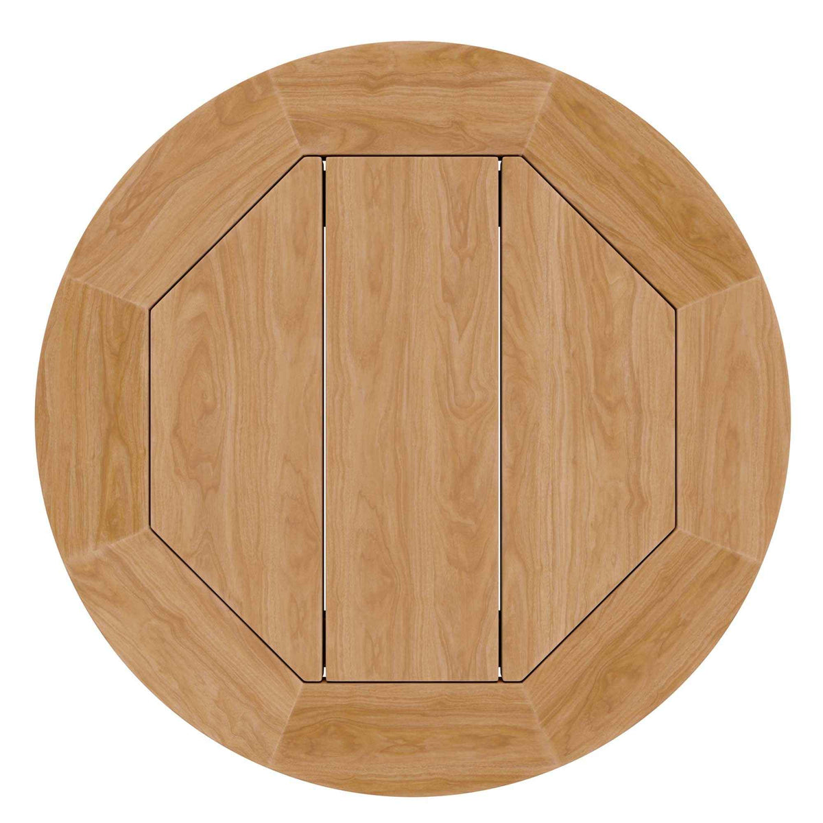 Juego de patio exterior Modway Brisbane - Muebles de teca grises de 3 piezas para patios elegantes