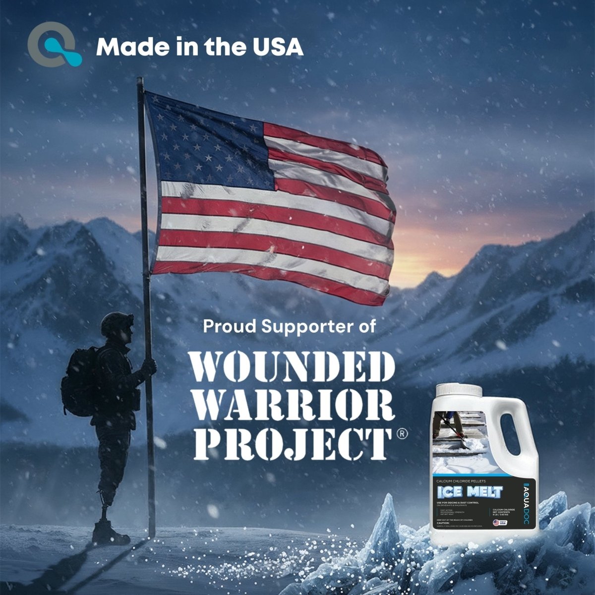 AquaDoc Ice Melt Safe for Concrete - Calcium Chloride