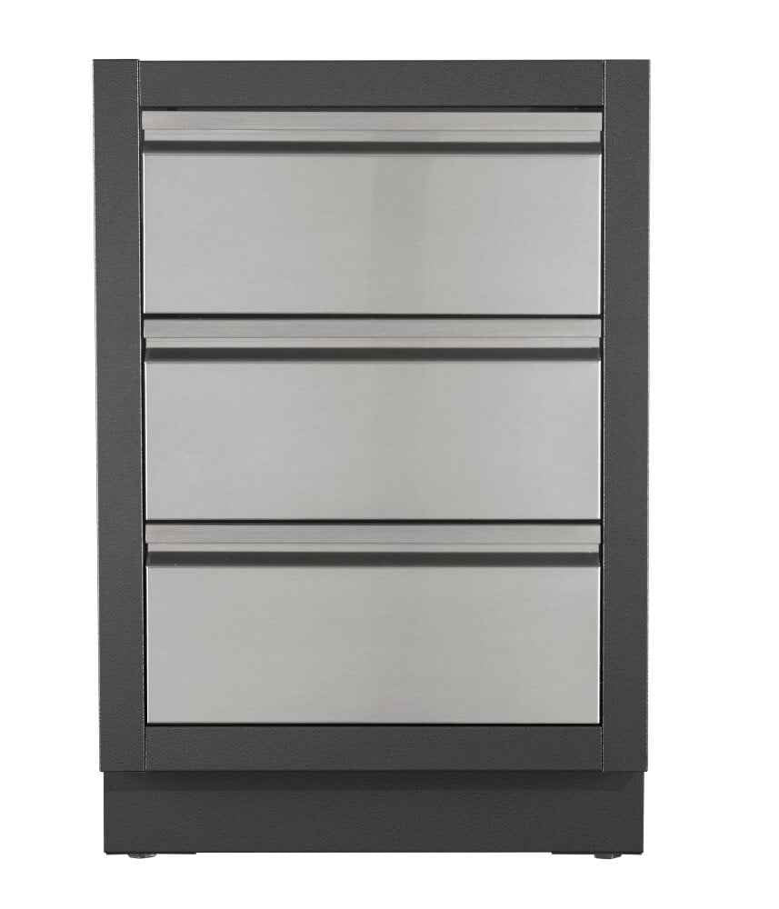 Patio Cocina Exterior con Parrilla a Gas - Patio Elegance OASIS™ 100 con Parrilla Empotrada Serie 500 de 32"