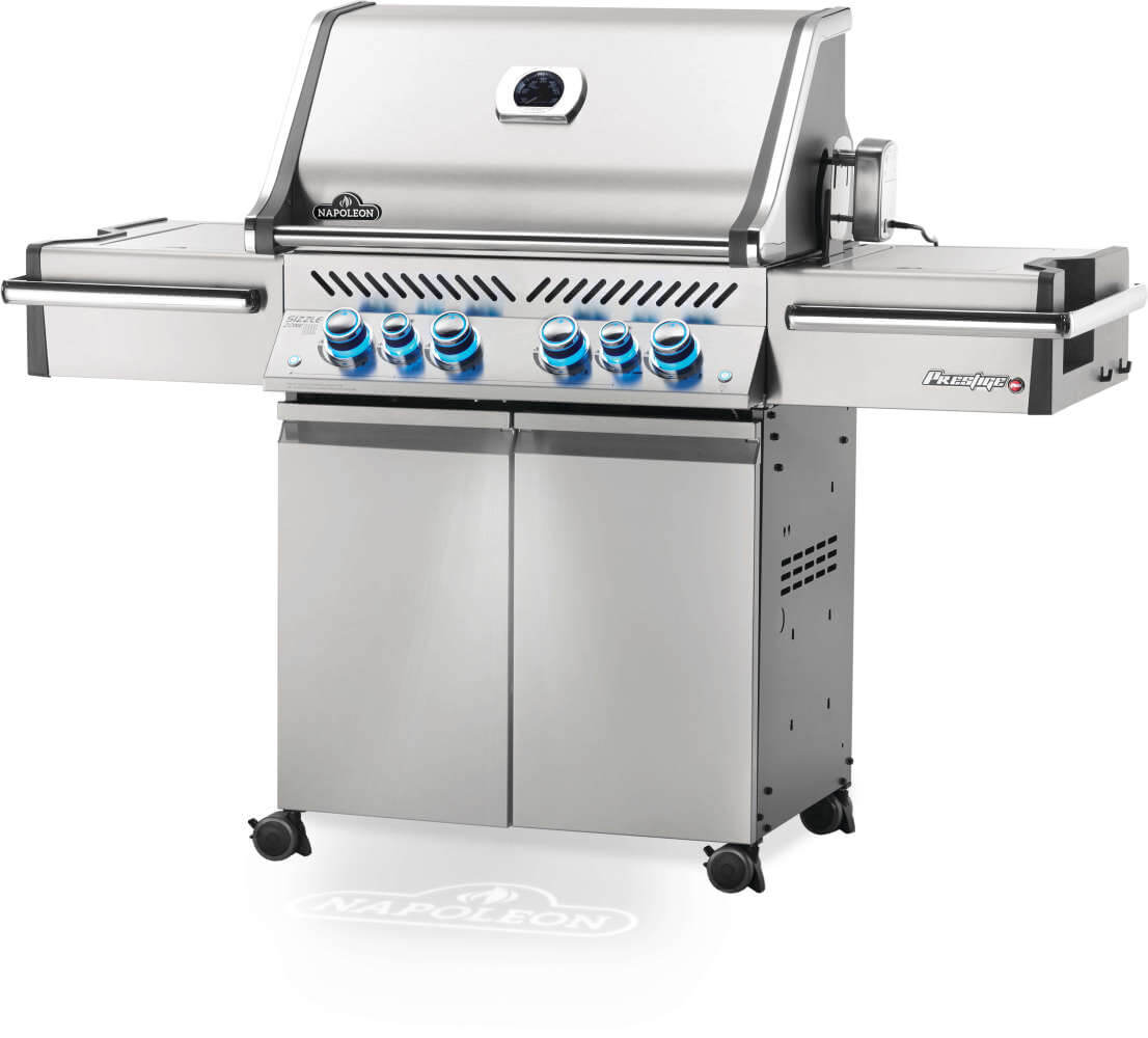 Patio Elegance Parrilla de gas Prestige PRO 500 RSIB con quemadores infrarrojos laterales y traseros
