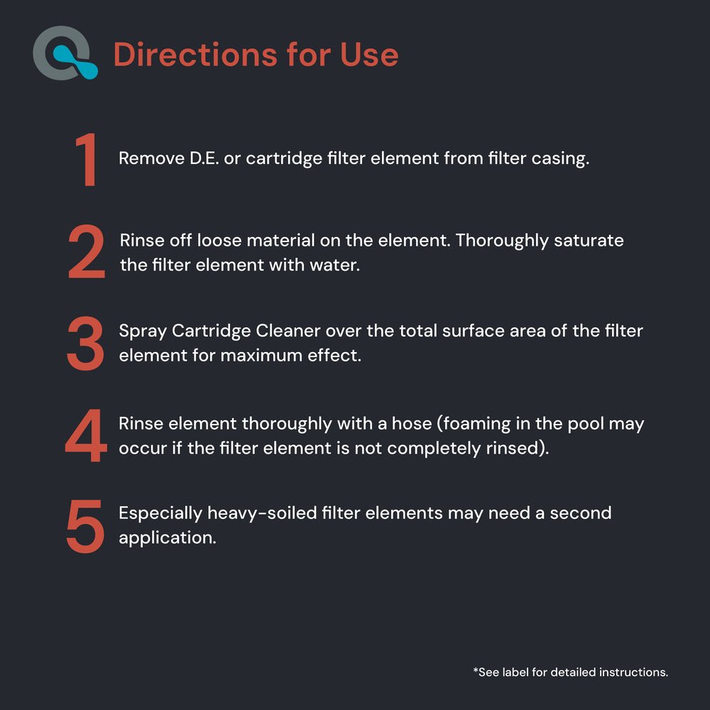 Pool & Spa Cartridge Cleaner Spray