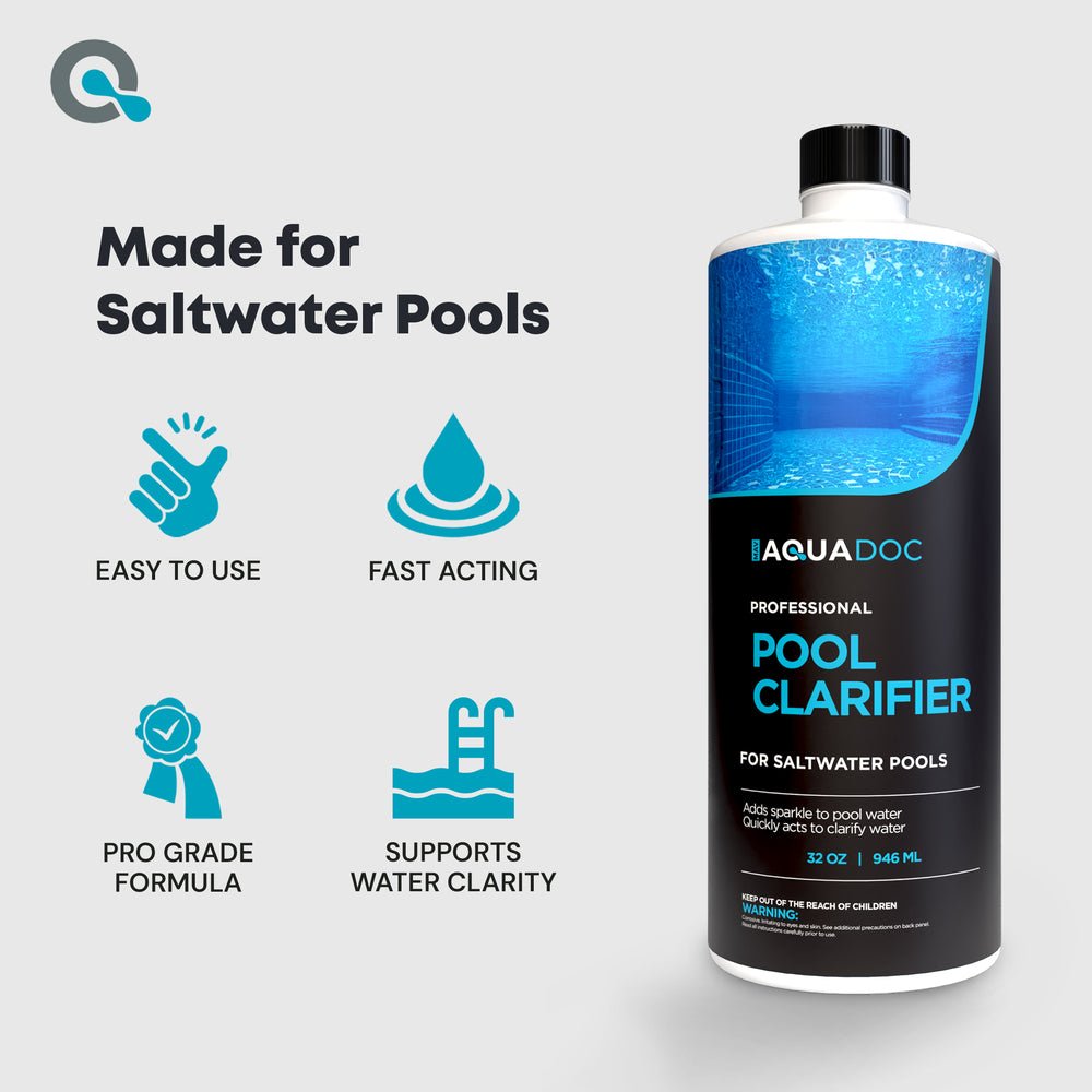 Clarificador de agua para piscinas de sal