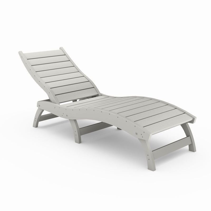 Curved Chaise Lounge (Stackable)
