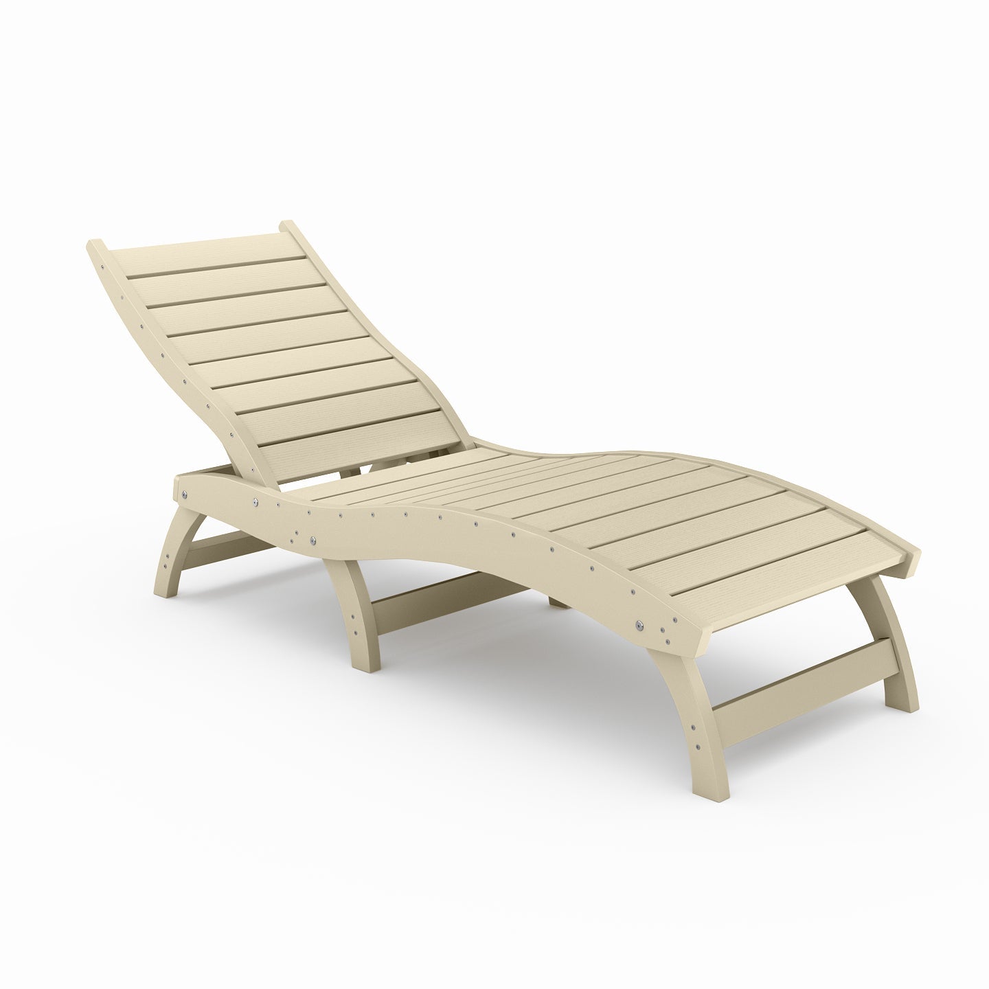 Curved Chaise Lounge (Stackable)