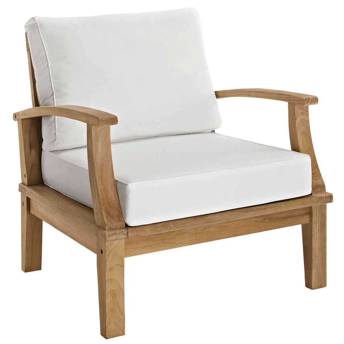 Juego de salón de exterior Patio Elegance - Colección Marina de 9 piezas de teca de Modway