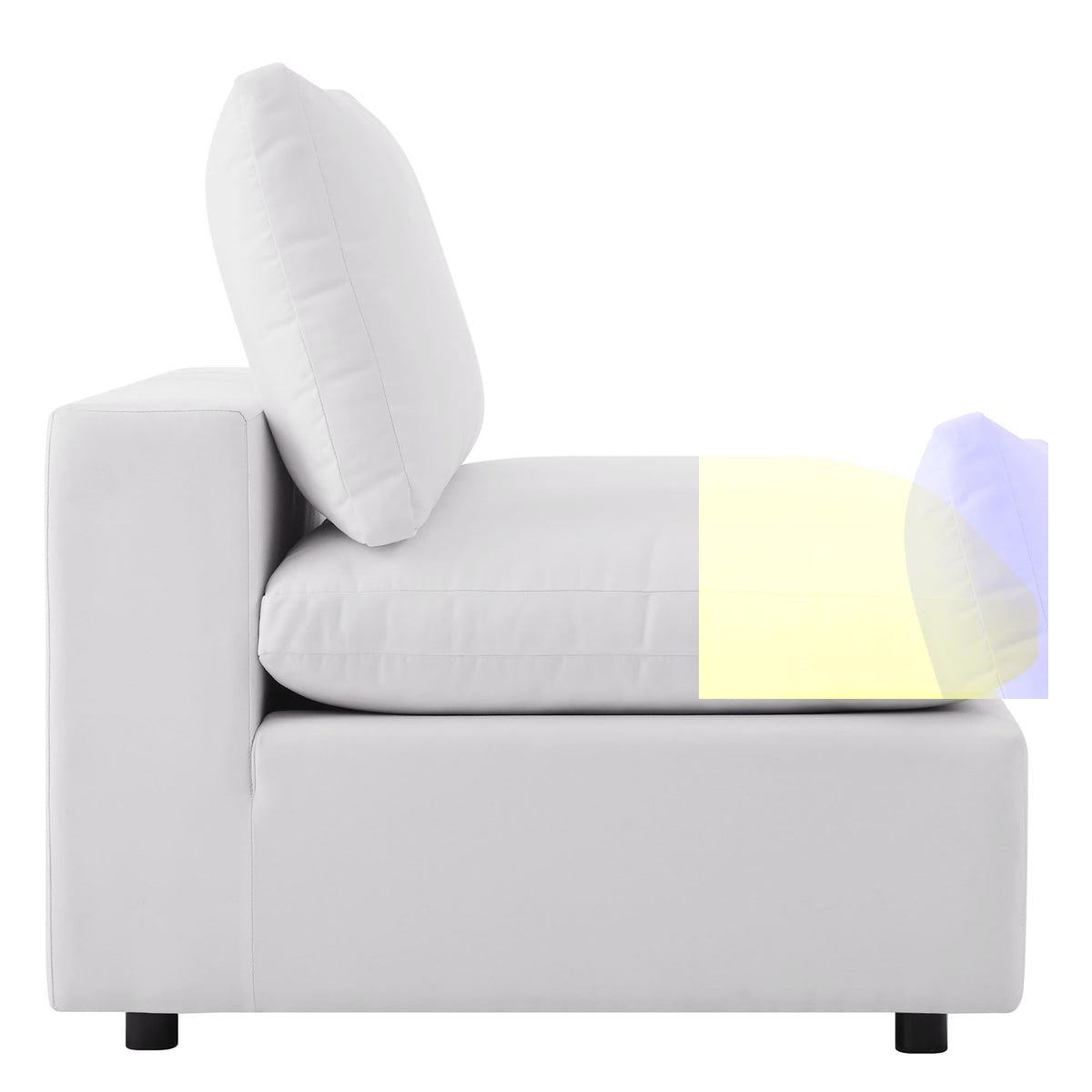 Juego de sofá seccional para exteriores Patio Elegance de Modway – Elegantes muebles de 5 piezas para patios