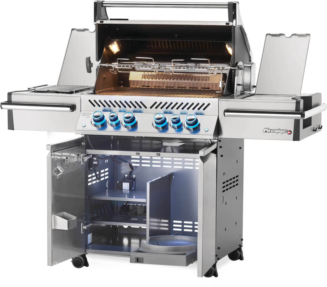 Patio Elegance Parrilla de gas Prestige PRO 500 RSIB con quemadores infrarrojos laterales y traseros
