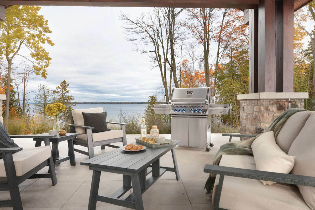 Patio Elegance Parrilla de gas Prestige PRO 500 RSIB con quemadores infrarrojos laterales y traseros
