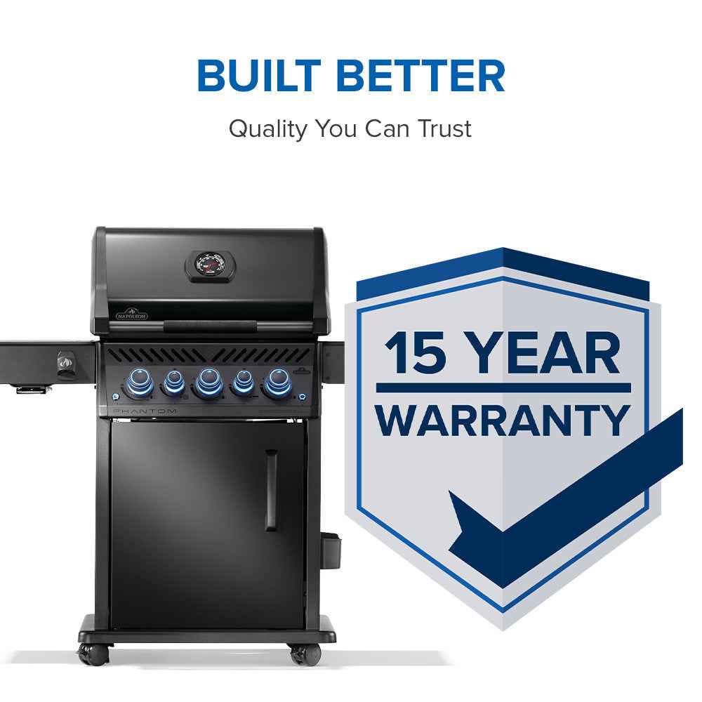 Parrilla a gas Patio Elegance Phantom Rogue PRO-S 425 RSIB con quemadores infrarrojos laterales y traseros