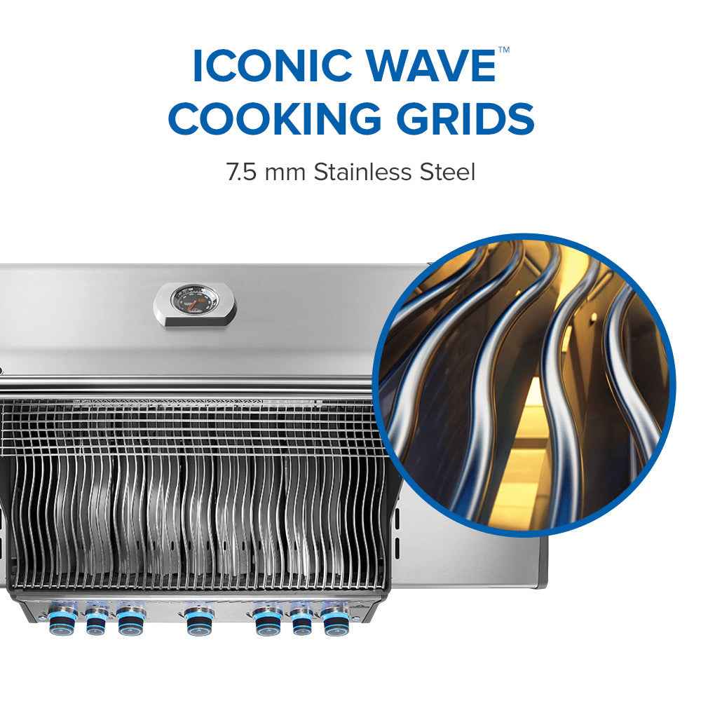 Patio Elegance Parrilla de gas Rogue PRO-S 625 RSIB con quemadores laterales y traseros infrarrojos