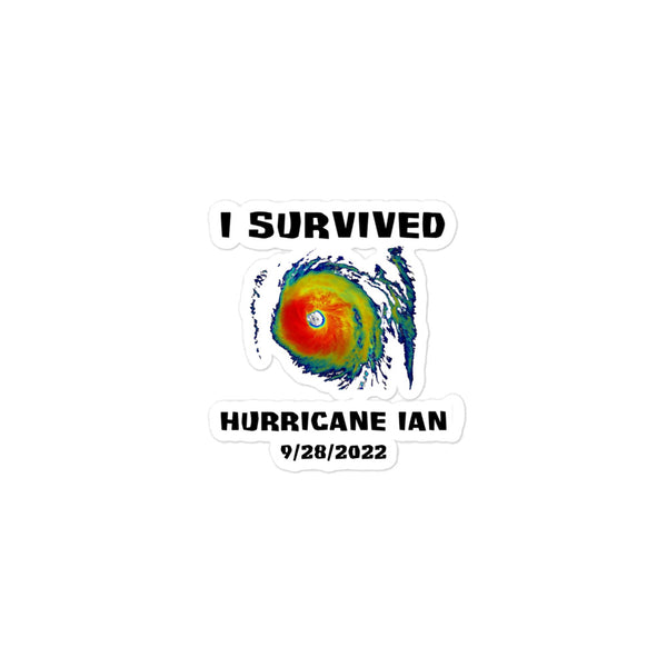 Hurricane Ian Bubble-Free Stickers