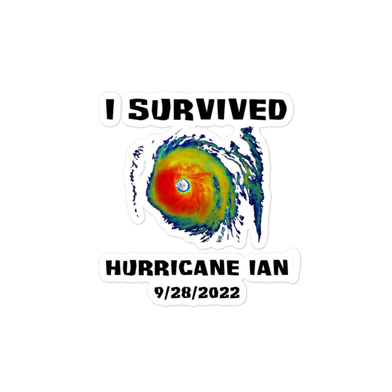 Hurricane Ian Bubble-Free Stickers