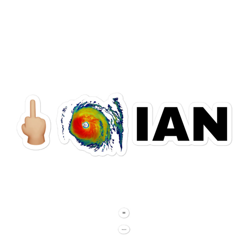 🖕🏼 Hurricane Ian Bubble-Free Stickers