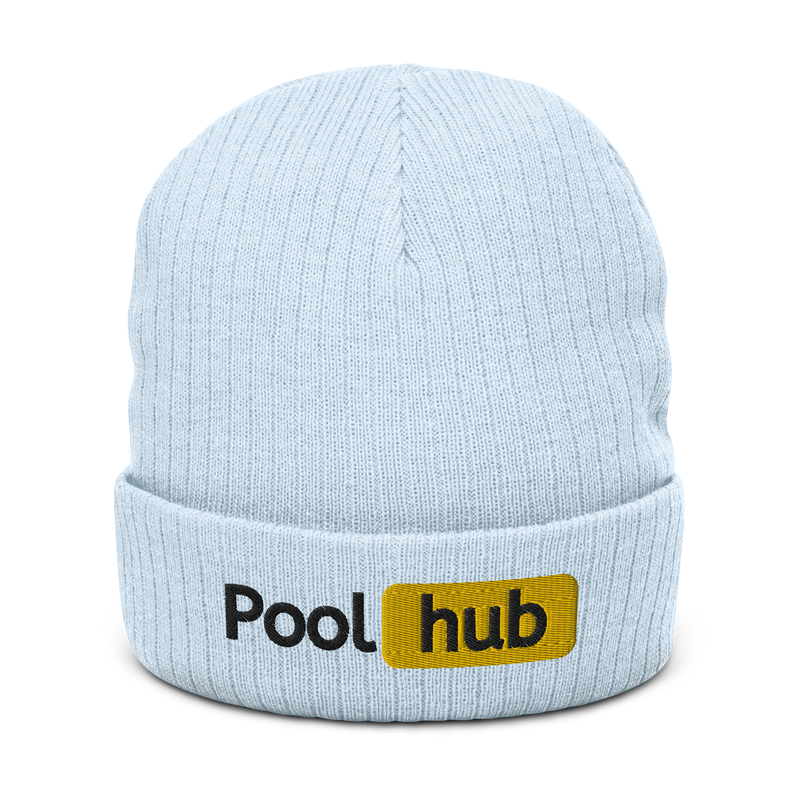 Pool Hub Ribbed Knit Beanie