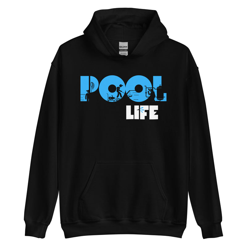 Pool Life Black Unisex Hoodie